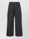 C.p. Company C.p.company Grey Micro-reps Boxy Cotton Cargo Pants In Gray