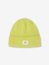 C.p. Company Boys Beanie Hat In Green