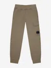 C.p. Company Boys Cargo Joggers In Brown