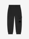 C.p. Company Boys Cargo Lens Joggers In Black