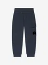 C.p. Company Boys Cargo Lens Joggers In Blue
