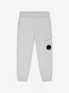 C.p. Company Boys Cargo Lens Joggers In Gray