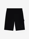 C.p. Company Boys Cargo Shorts In Black