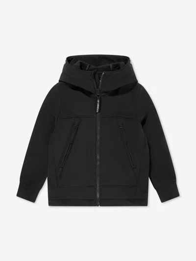 C.p. Company Kids'  Boys Goggle Jacket In Black