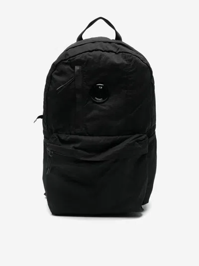 C.p. Company Kids'  Boys Lens Backpack In Black