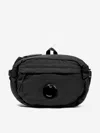 C.p. Company Boys Lens Belt Bag In Black