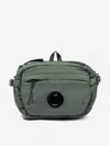 C.p. Company Boys Lens Belt Bag In Green