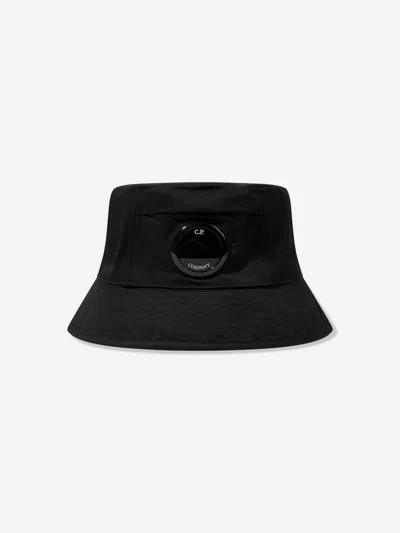 C.p. Company Kids' Boys Lens Bucket Hat In Black