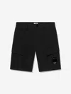 C.p. Company Lens-detail Shorts In Black