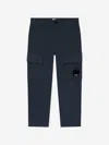 C.p. Company Boys Lens Cargo Trousers In Blue