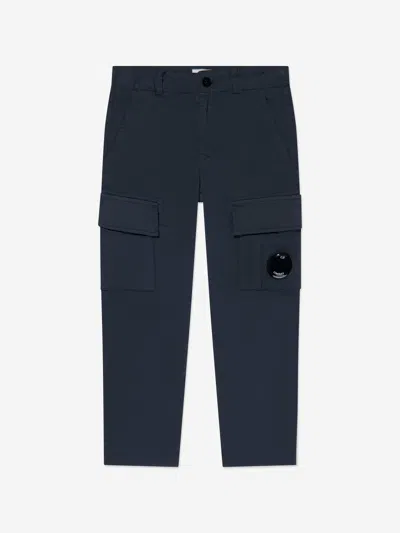 C.p. Company Babies' Boys Lens Cargo Trousers In Blue