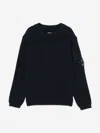 C.p. Company Boys Lens Jumper In Blue