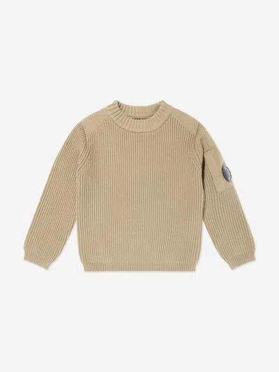 C.p. Company Babies'  Boys Lens Jumper In Neutral