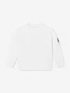 C.p. Company Boys Lens Jumper In White