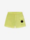 C.p. Company Boys Lens Pocket Swim Shorts In Green