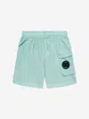 C.p. Company Boys Lens Pocket Swim Shorts In Green