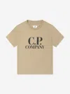 C.p. Company Boys Logo Back Goggle T-shirt In Brown