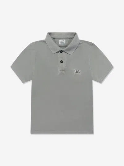 C.p. Company Kids' Boys Logo Polo Shirt In Green