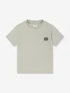C.p. Company Boys Logo T-shirt In Gray