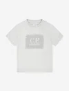 C.p. Company Boys Logo T-shirt In Gray