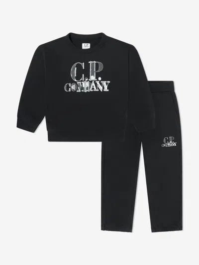C.p. Company Babies'  Boys Logo Tracksuit In Black