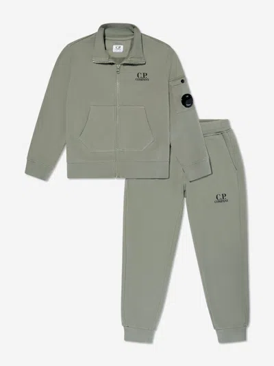 C.p. Company Babies' Boys Logo Tracksuit In Green