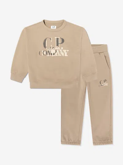 C.p. Company Babies'  Boys Logo Tracksuit In Neutral