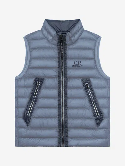 C.p. Company Kids'  Boys Padded Gilet In Grey