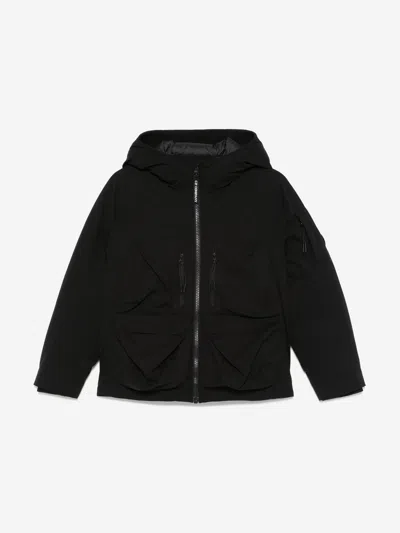 C.p. Company Kids Black Goggle Jacket