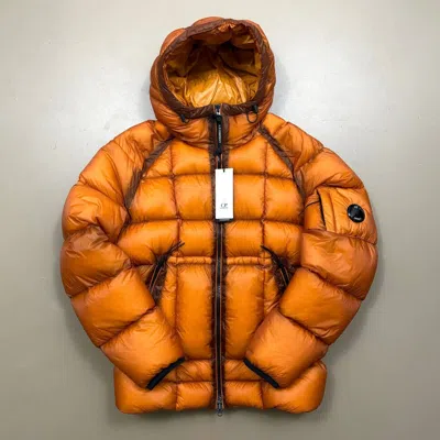 Pre-owned C.p. Company Brand C.p Company Dd Shell Lens Puffer Jacket Burnt Orange Size 52 Cp Osti