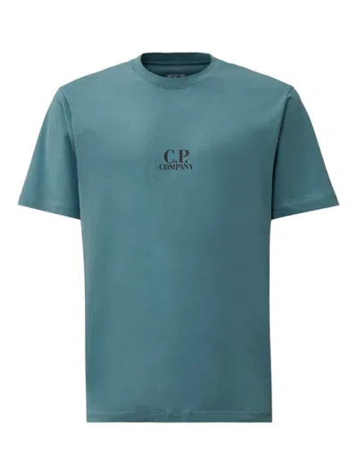 C.p. Company British Sailor Logo-print Crew-neck T-shirt In Green