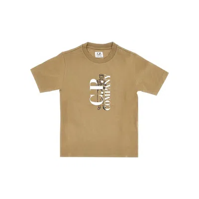 C.p. Company British Sailor Print T-shirt Kids In Green