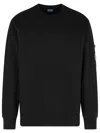 C.p. Company C.p.company Cotton Crewneck Sweatshirt In Black