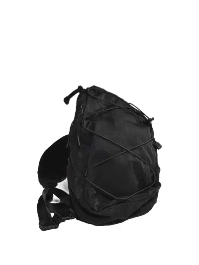 C.p. Company Kids' Bungee-style Backpack In Black