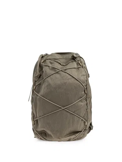 C.p. Company Bungee-cord Sling Backpack In Brown