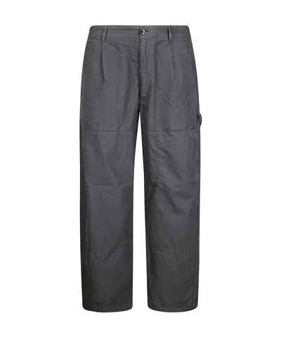 C.p. Company Button Casual Pants In Gray