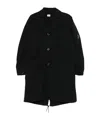 C.p. Company Cp Company Outerwear Long Jacket In Twill In Black