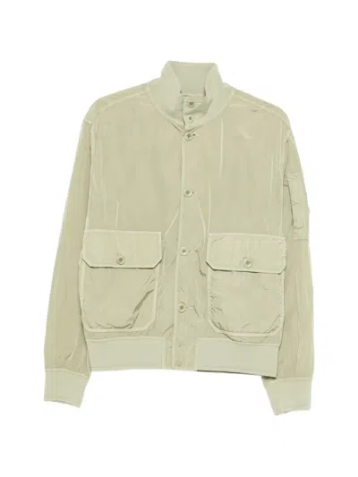 C.p. Company Button Pocket Jacket In Green