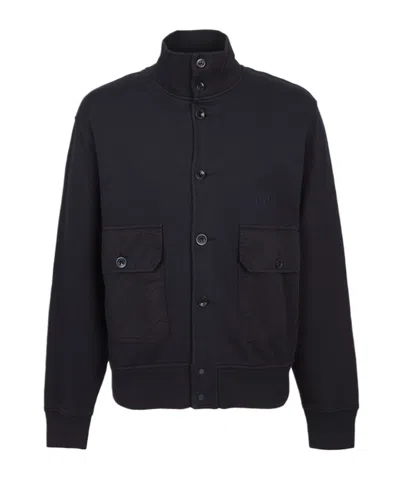 C.p. Company Button-up Jacket In Black