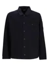 C.p. Company Lens-detailed Overshirt In Black