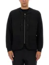 C.p. Company Zip Sweatshirt With Button And Patchwork