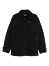 C.p. Company Buttoned Jacket In Black