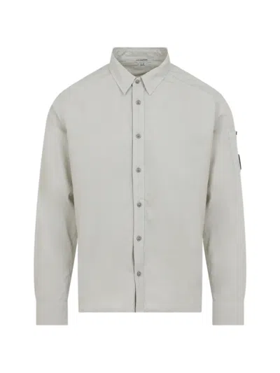 C.p. Company Cp Company Mini Long Sleeve Shirt For Men In Gray