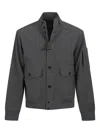 C.p. Company Medium Jacket With Ribbed Collar And Pockets In Black
