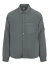 C.p. Company Chrome-r Padded Grey Polyamide Overshirt In Gray