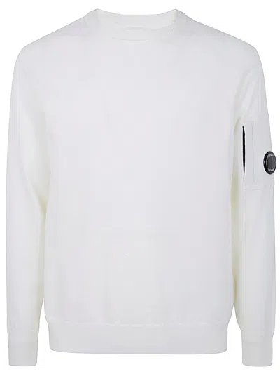 C.P. COMPANY C. P. COMPANY CREWNECK,17CMKN049A00.5528A 103 GAUZE WHITE
