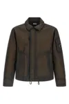 C.p. Company Bi-film Felt Jacket Puffer Jackets Green In Green