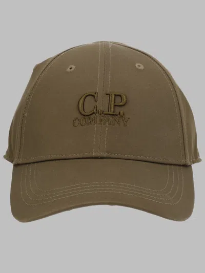 C.p. Company C. P. Company Boys 100% Cotton Baseball Cap In Green