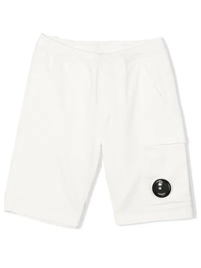 C.p. Company C. P. Company Boys' Mini Cargo Shorts In White