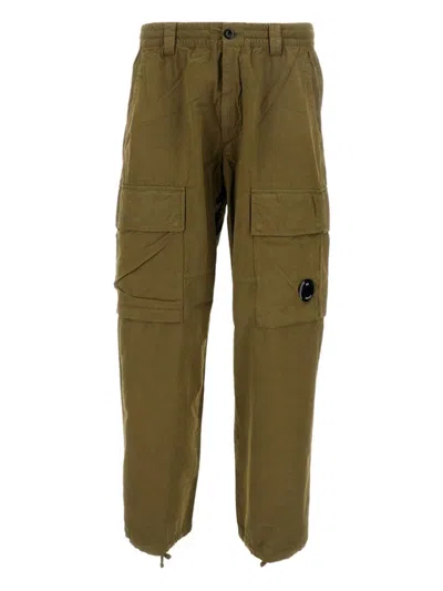 C.p. Company C. P. Company Pantalone Cargo In Contone In Green